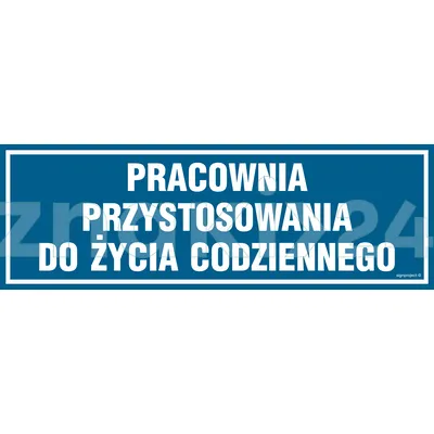 Pracownia przystosowania do życia codziennego - Znak informacyjny - PA155