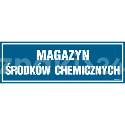 Magazyn środków chemicznych - Znak informacyjny - PA372