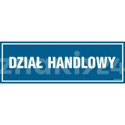 Dział handlowy - Znak informacyjny - PA116