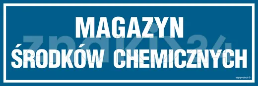 Magazyn środków chemicznych - Znak informacyjny - PA372