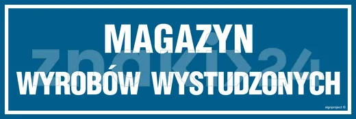 Magazyn wyrobów wystudzonych - Znak informacyjny - PA370