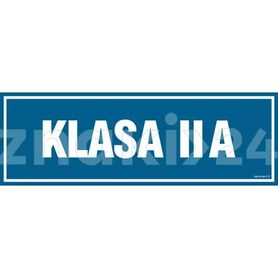 Klasa 2A - Znak informacyjny - PA170