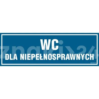 WC dla niepełnosprawnych - Znak informacyjny - PA320