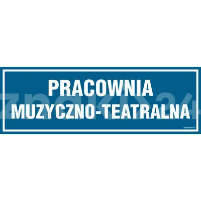 Pracownia muzyczno-teatralna - Znak informacyjny - PA154