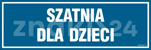 Szatnia dla dzieci - Znak informacyjny - PA300