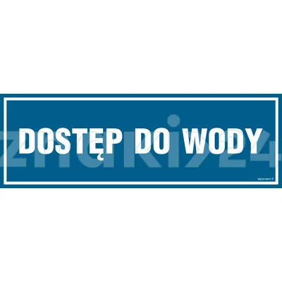 Dostęp do wody - Znak informacyjny - PA040