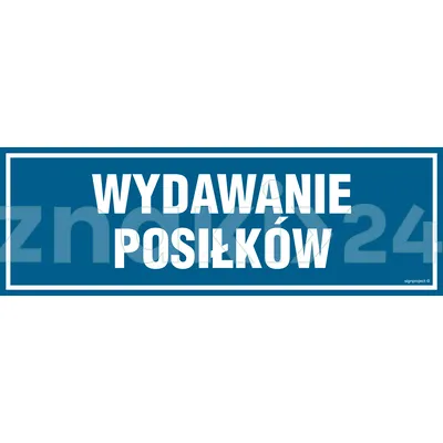 Wydawanie posiłków - Znak informacyjny - PA090