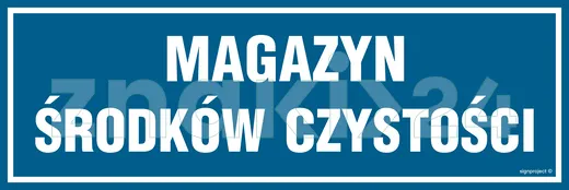 Magazyn środków czystości - Znak informacyjny - PA373