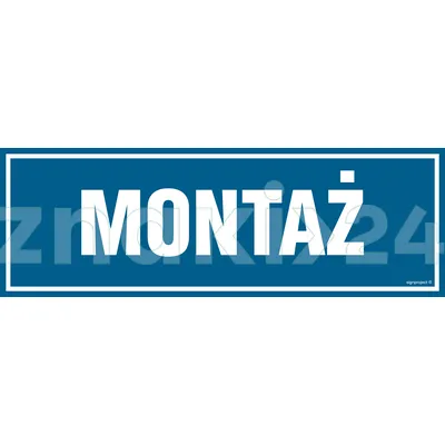 Montaż - Znak informacyjny - PA229