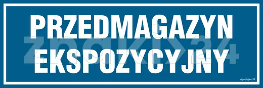 Przedmagazyn ekspozycyjny - Znak informacyjny - PA380