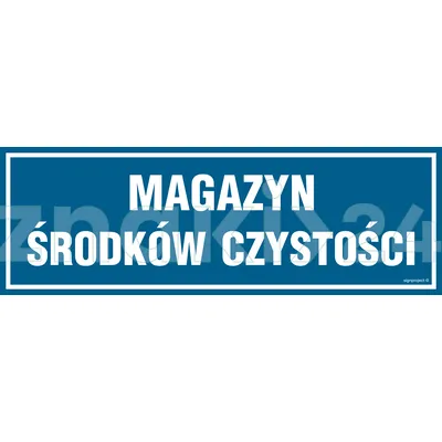 Magazyn środków czystości - Znak informacyjny - PA373