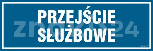 Przejście służbowe - Znak informacyjny - PA071