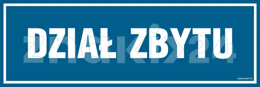 Dział zbytu - Znak informacyjny - PA120