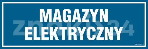 Magazyn elektryczny - Znak informacyjny - PA343