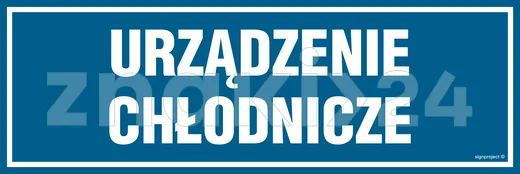 Urządzenie chłodnicze - Znak informacyjny - PA207