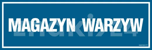 Magazyn warzyw - Znak informacyjny - PA368