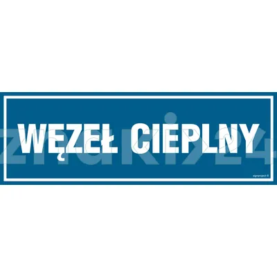 Węzeł cieplny - Znak informacyjny - PA093