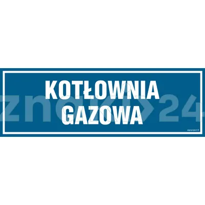 Kotłownia gazowa - Znak informacyjny - PA048