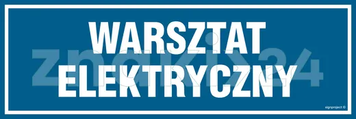 Warsztat elektryczny - Znak informacyjny - PA243