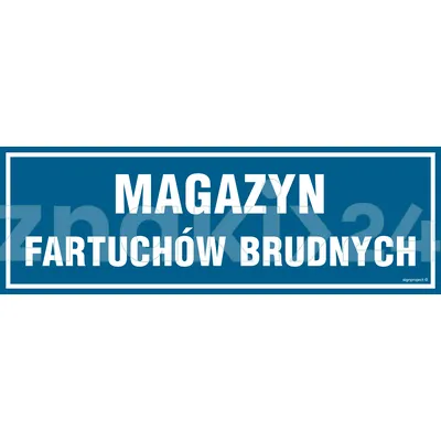 Magazyn fartuchów brudnych - Znak informacyjny - PA345