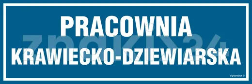 Pracownia krawiecko-dziewiarska - Znak informacyjny - PA153