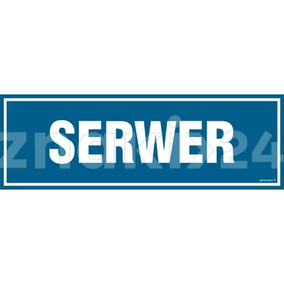 Serwer - Znak informacyjny - PA143