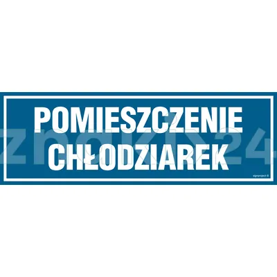 Pomieszczenie chłodziarek - Znak informacyjny - PA271