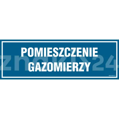 Pomieszczenie gazomierzy - Znak informacyjny - PA565