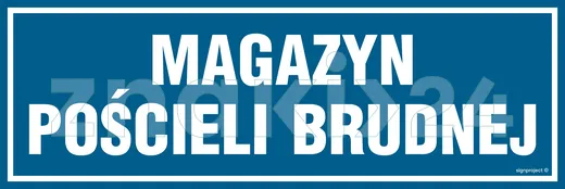 Magazyn pościeli brudnej - Znak informacyjny - PA360