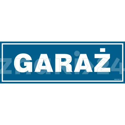 Garaż - Znak informacyjny - PA219