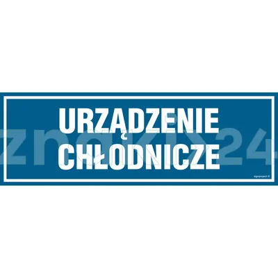 Urządzenie chłodnicze - Znak informacyjny - PA207