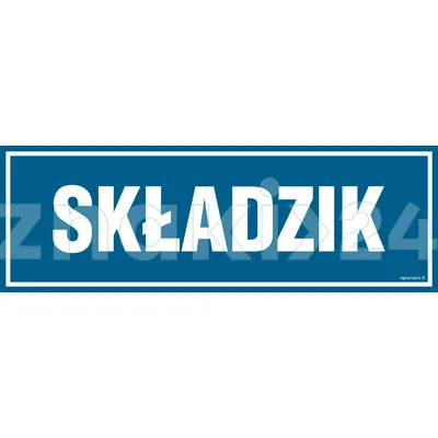 Składzik - Znak informacyjny - PA382