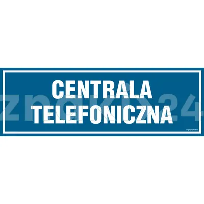 Centrala telefoniczna - Znak informacyjny - PA133