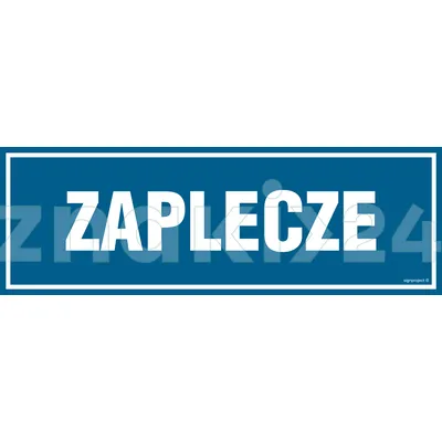 Zaplecze - Znak informacyjny - PA293