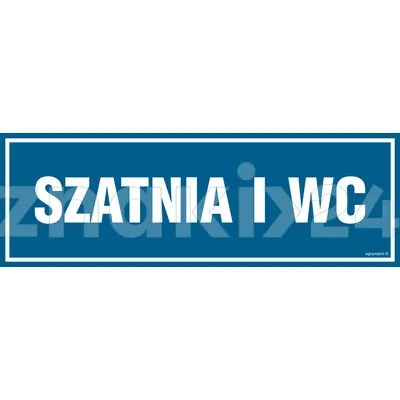 Szatnia i WC - Znak informacyjny - PA303