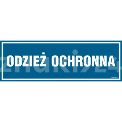 Odzież ochronna - Znak informacyjny - PA329