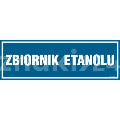 Zbiornik etanolu - Znak informacyjny - PA334