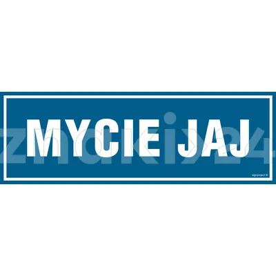 Mycie jaj - Znak informacyjny - PA281