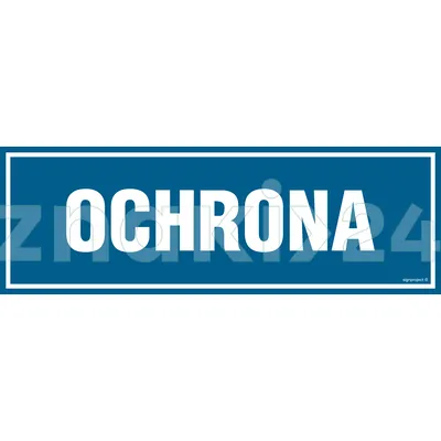 Ochrona - Znak informacyjny - PA053