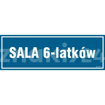 Sala 6 latków - Znak informacyjny - PA180