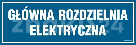 Główna rozdzielnia elektryczna - Znak informacyjny - PA221