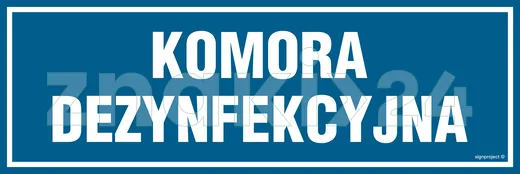 Komora dezynfekcyjna - Znak informacyjny - PA223