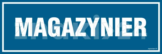 Magazynier - Znak informacyjny - PA376