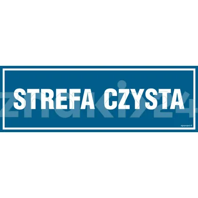 Strefa czysta - Znak informacyjny - PA078