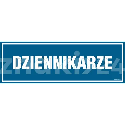 Dziennikarze - Znak informacyjny - PA042