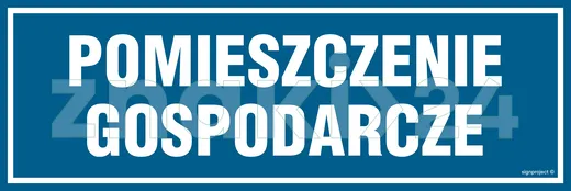 Pomieszczenie gospodarcze - Znak informacyjny - PA017