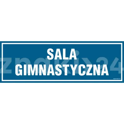 Sala gimnastyczna - Znak informacyjny - PA160