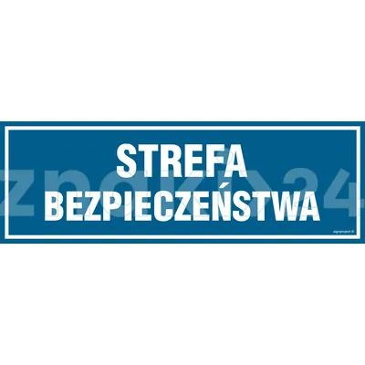 Strefa bezpieczeństwa - Znak informacyjny - PA392