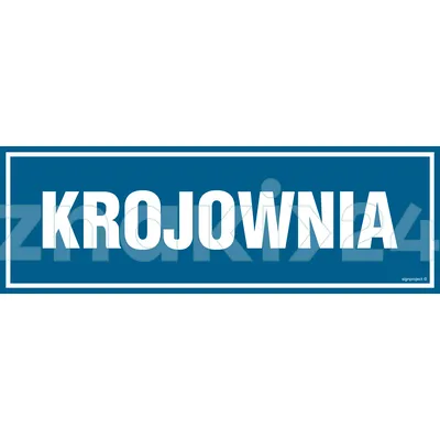 Krojownia - Znak informacyjny - PA227