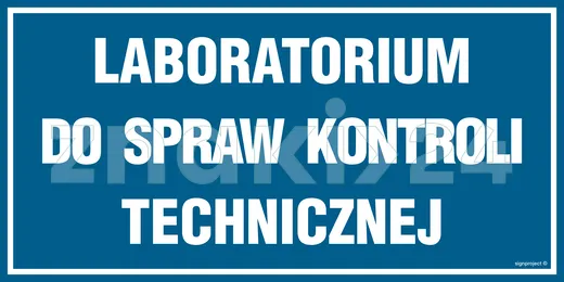 Laboratorium ds. kontroli technicznej - Znak informacyjny - PA520